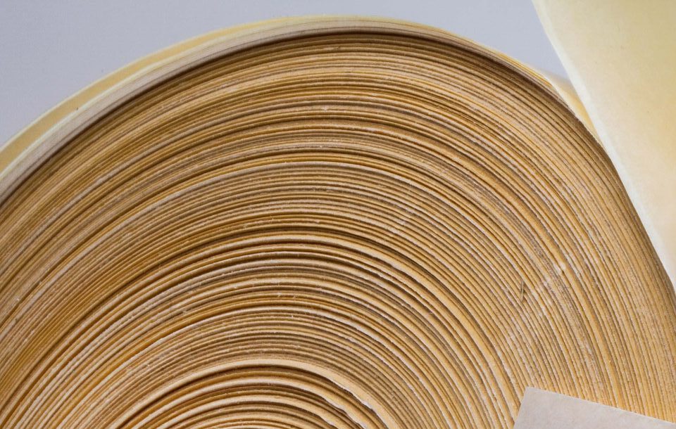 Paper liner for self adhesive labels